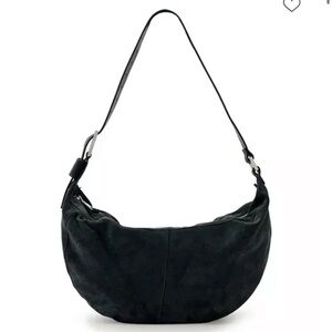 Allsaints luna suede shoulder bag